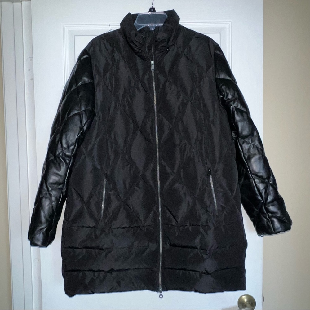 OOKPIK Sparrow Leather parka jacket coat 2XL black